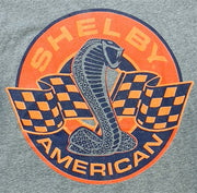 Shelby American Orange T-Shirt Dark Heather Grey