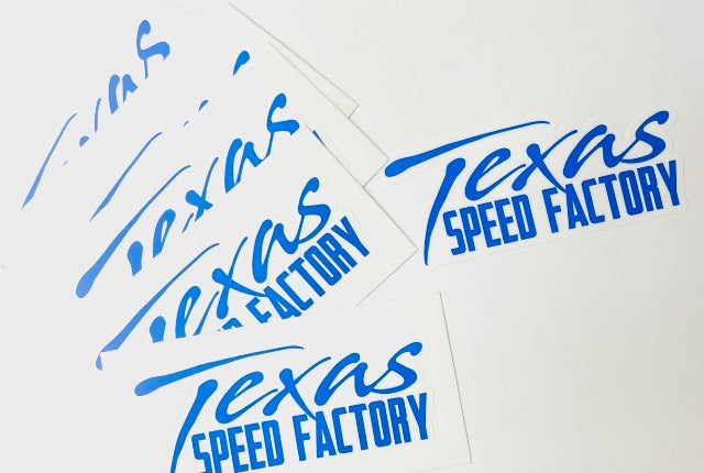 Texas Speed Factory Stickers